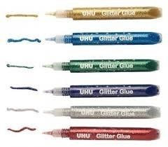 PEGAMENTO GLITTER UHU BLISTER 6 TUBOS ORIGINAL 10ML. 39017