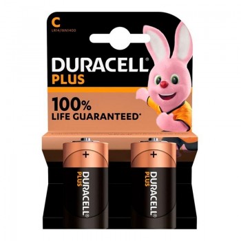 PILAS LR14 DURACELL C PLUS ( MN1400 ) BLISTER DE 2