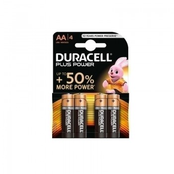 PILAS AA LR06 ALCALINA DURACELL PLUS BLISTER 4 PILAS