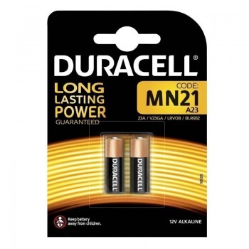 PILA MANDO 23A DURACELL MANDO  MN 21-12V BLISTER DE 2 UNIDADES