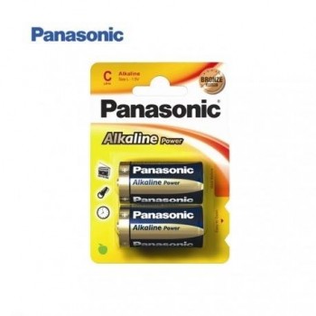 PILAS LR14 ALCALINAS PANASONIC BLISTER DE 2 UNIDADES