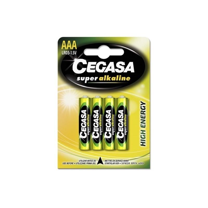 PILAS AAA LR03 ALCALINA CEGASA PACK DE 4 PILAS