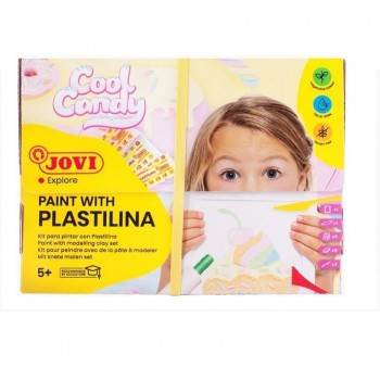 PLASTILINA JOVI PINTAR CON PLASTILINA KIT COOL CANDY