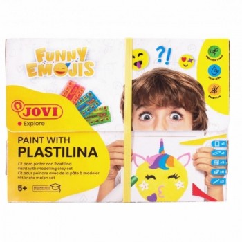 PLASTILINA JOVI PINTAR CON PLASTILINA KIT FUNNY EMOJIS