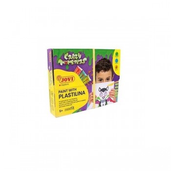 PLASTILINA JOVI PINTAR CON PLASTILINA KIT CRAZY MONSTERS