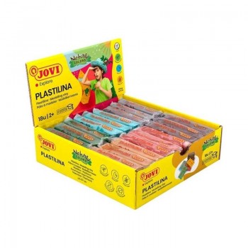 PLASTILINA JOVI 70 PASTILLA 50GR SURTIDO COLORES NATURE CAJA