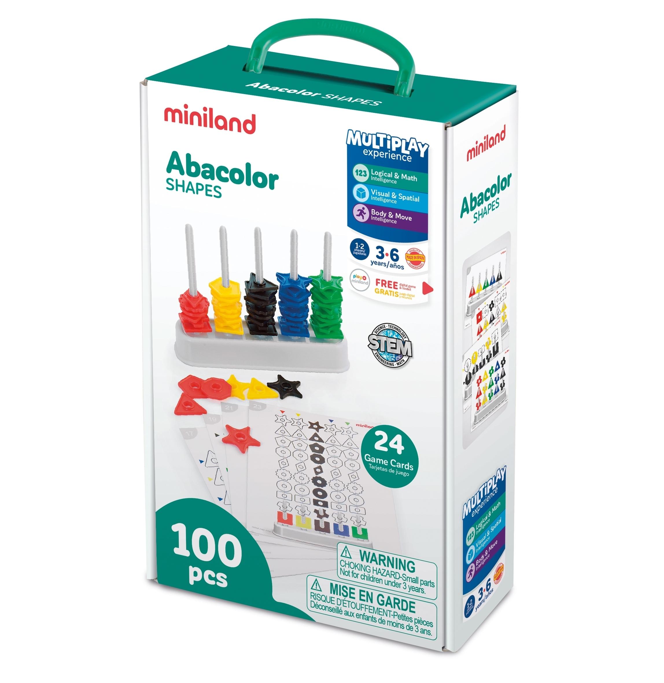 ABACOLOR SHAPES 100 PCS MINILAND