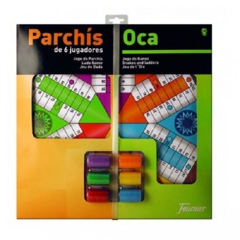 TABLERO GRAN PARCHIS Y OCA + ACCESORIOS