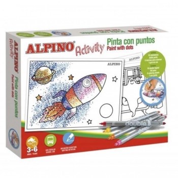 JUEGO ACTIVITY PINTA CON PUNTOS KIT ALPINO