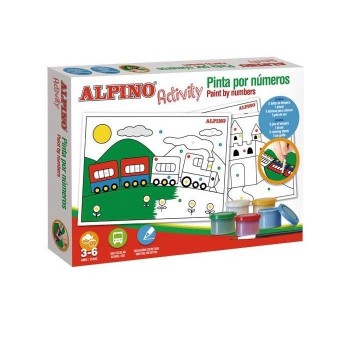 JUEGO DIDACTICO ACTIVITY PINTA POR NUMEROS KIT ALPINO