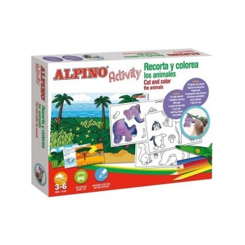 JUEGO ACTIVITY RECORTA Y COLOREA KIT ALPINO