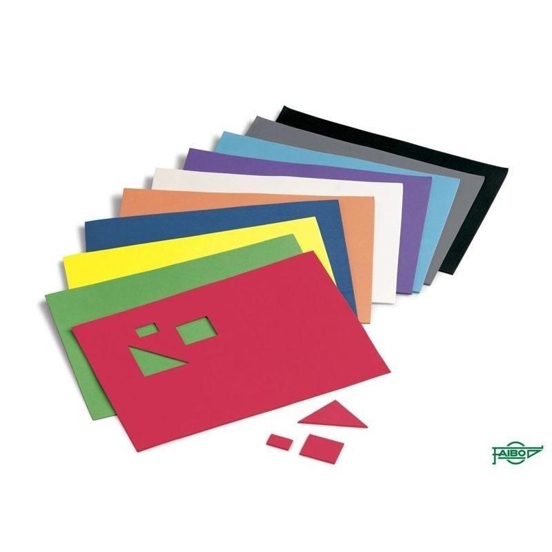 GOMA EVA PURPURINA 20X30CM 2MM FAIBO PLATA