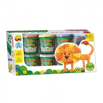 PASTA DE MODELAR ALPINO BABY DOUGH (6X85GRS) CAJA 6 UNIDADES