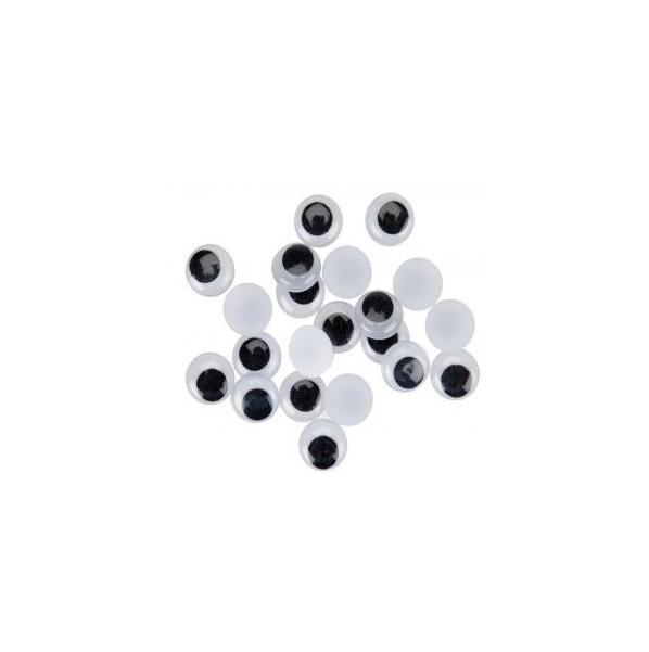 OJOS MOVIBLES ADHESIVOS NEGROS 4MM PACK 100