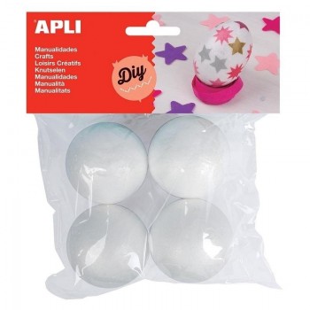 BOLAS DE POREXPAN 50MM BOLSA DE 4UDS APLI (  13475  )