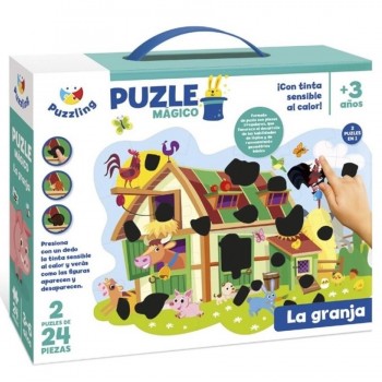 JUEGO IMAGILAND PUZLE MAGICO LA GRANJA