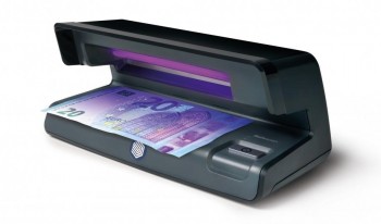 DETECTOR DE BILLETES FALSOS SAFESCAN 50 NEGRO CON LUZ ULTRAVIOLETA