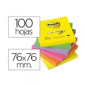 TACO NOTAS POST-IT ZIG-ZAG R 330-NEON 76X76