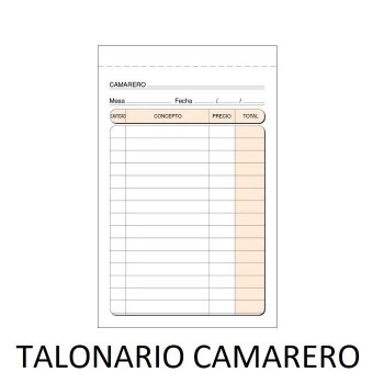 TALONARIO CAMAREROS BOLSILLO DUPLI LOAN 94D