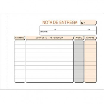 TALONARIO ENTREGAS 1/4 CUARTO APAISADO LOAN