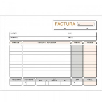 TALONARIO FACTURAS 4 APAISADO LOAN