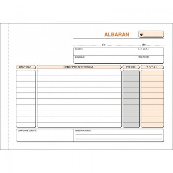 TALONARIO ALBARANES 4 APDO TRIPLI LOAN T-121