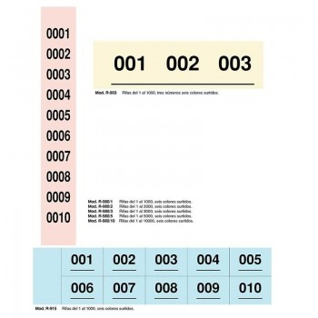 TALONARIO DE RIFAS DEL 1 AL 5000 60 REF. R-980/5