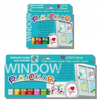 TEMPERAS SOLIDAS PLAYCOLOR ONE WINDOW