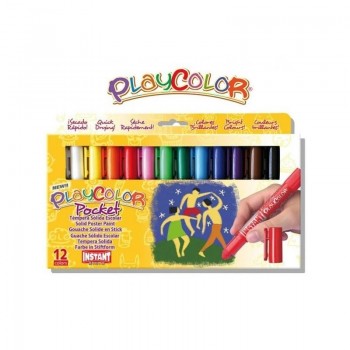 TEMPERA SOLIDA PLAYCOLOR BASIC POCKET COLORES