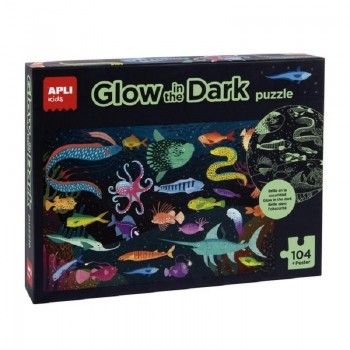 JUEGO PUZZLE GLOW IN THE DARK OCEANO 140 PIEZAS