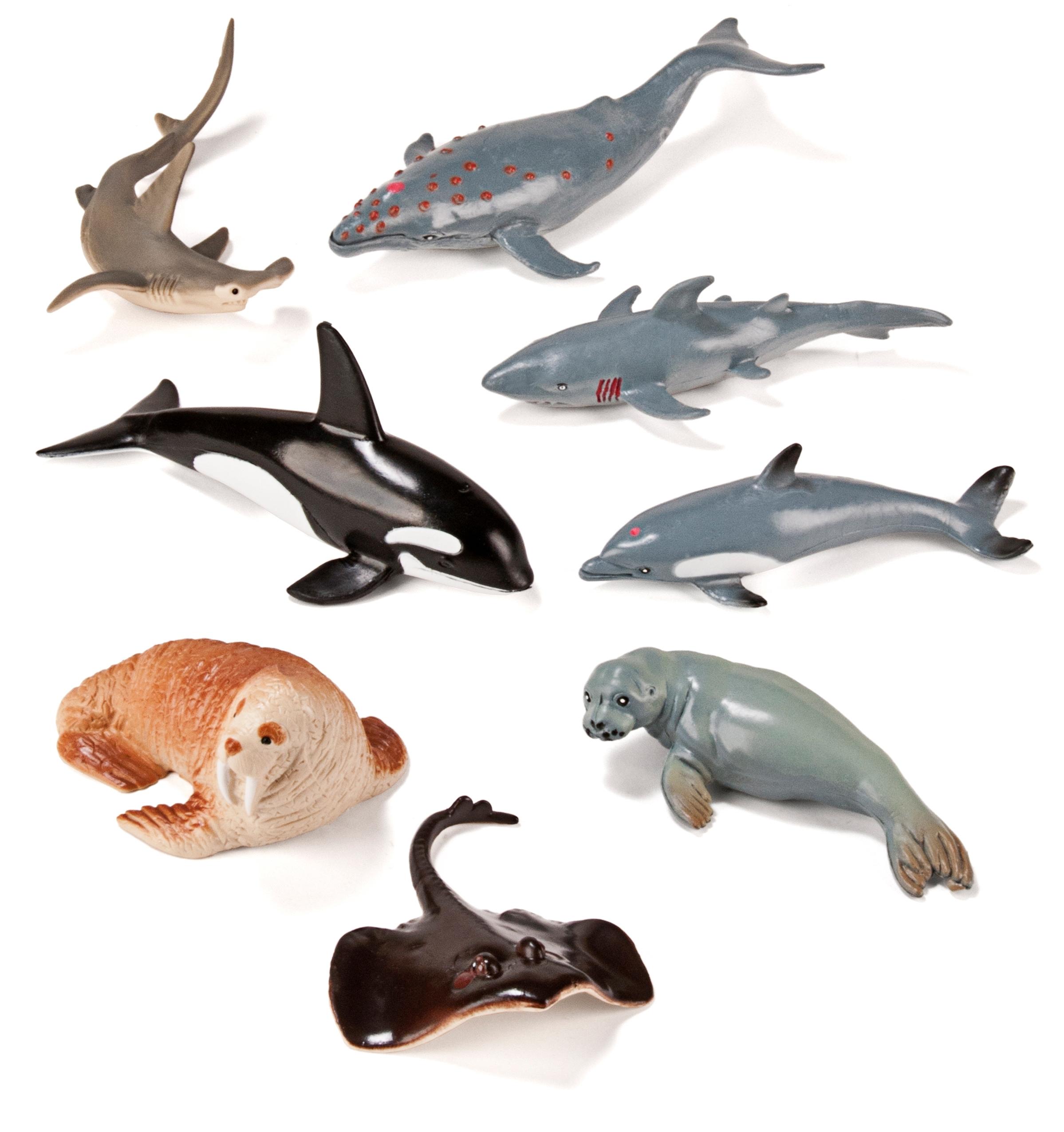 ANIMALES MARINOS 8  UDS MINILAND