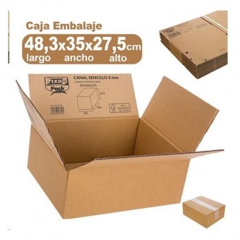 CAJA DE EMBALAR ANONIMA 483X350X275 SENCILLA 3MM