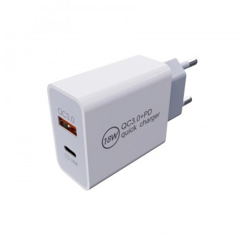 CARGADOR 20W ENTRADA USB-C Y USB-A