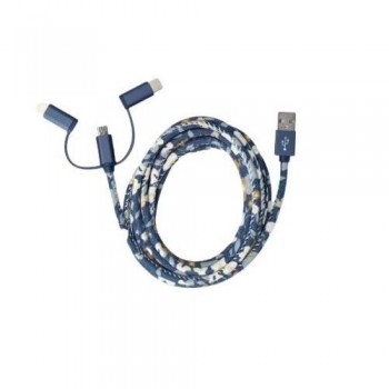 CABLE 3 EN 1 (COLORES MIX) - LINEA SUMBA