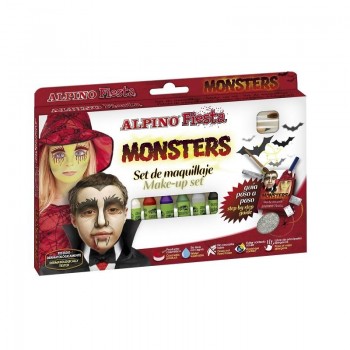 MAQUILLAJE ALPINO MONSTERS 6 COLORES SURTIDOS EN BARRA