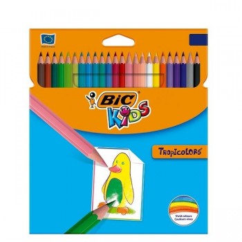 LAPICES ESTUCHE DE LAPICES COLORES BIC TROPICOLORS