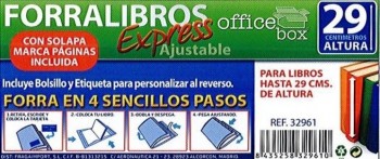 FORRO DE LIBROS FORRALISTO 29CM CON ETIQUETA POLIPROPILENO