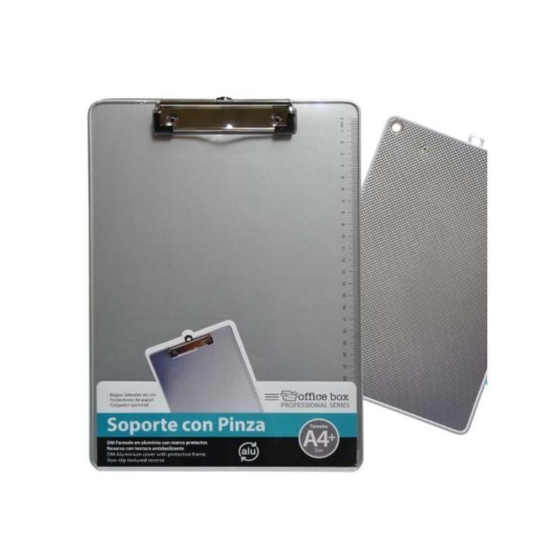 SOPORTE CON PINZA DINA4 O DINA5 ALUMINIO
