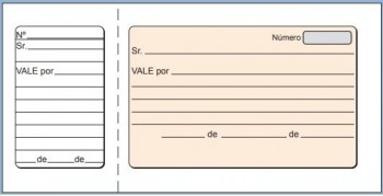 TALONARIO DE VALES DE CAJA T-22