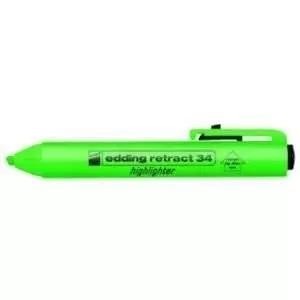 MARCADOR FLUORECENTE EDDING RE 34 RETRACTIL FLUORESCENTE VERDE