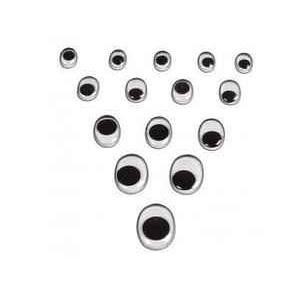 OJOS MOVILES SMART REDONDOS 10MM. NEGRO PACK DE 50