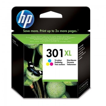 CARTUCHO ORIGINAL HP301XL TRICOLOR DESKJET 1050, 2050, 3050 CH564EE