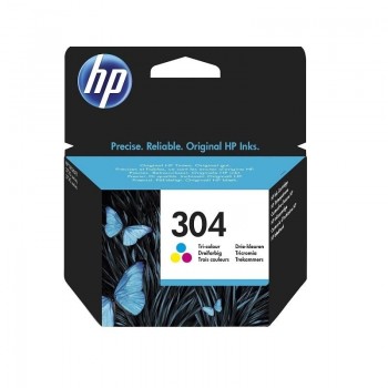 CARTUCHO ORIGINAL HP304 TRICOLOLOR (C/M/A) DESKJET 3720 - N9K05AE