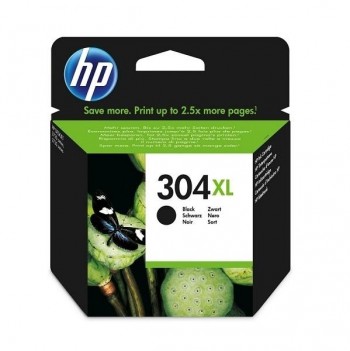 CARTUCHO ORIGINAL HP304XL NEGRO DESKJET 2632, 2633, 2634, 2620, 2630, 3720, 3730, 3732, 3735, 3764 / ENVY 5010, 5020