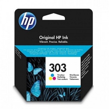 CARTUCHO ORIGINAL HP303 TINTA TRICOLOR ENVY PHOTO 6230,7130,7134,7830 - Nº 303 T6N01AE