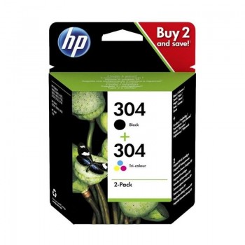 CARTUCHO ORIGINAL HP 304 NEGRO+COLOR PACK 3JB05AE