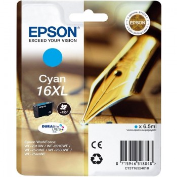 CARTUCHO ORIGINAL EPSON 16XL CIAN DURABRITE ULTRA INK - C13T16324010