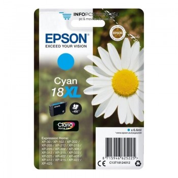 CARTUCHO ORIGINAL EPSON 18XL CIAN C13T18124010