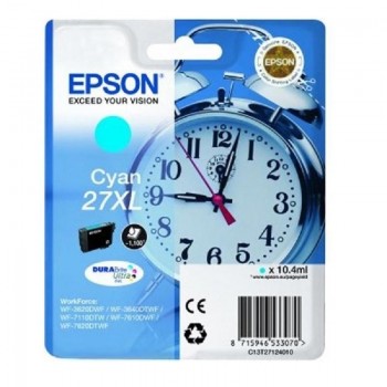 CARTUCHO ORIGINAL EPSON 27XL CIAN C13T27124012