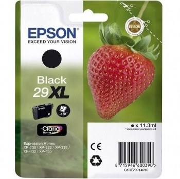 CARTUCHO ORIGINAL EPSON 29XL NEGRO C13T29914010